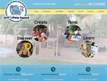 Tablet Screenshot of christlutheranpreschool.com